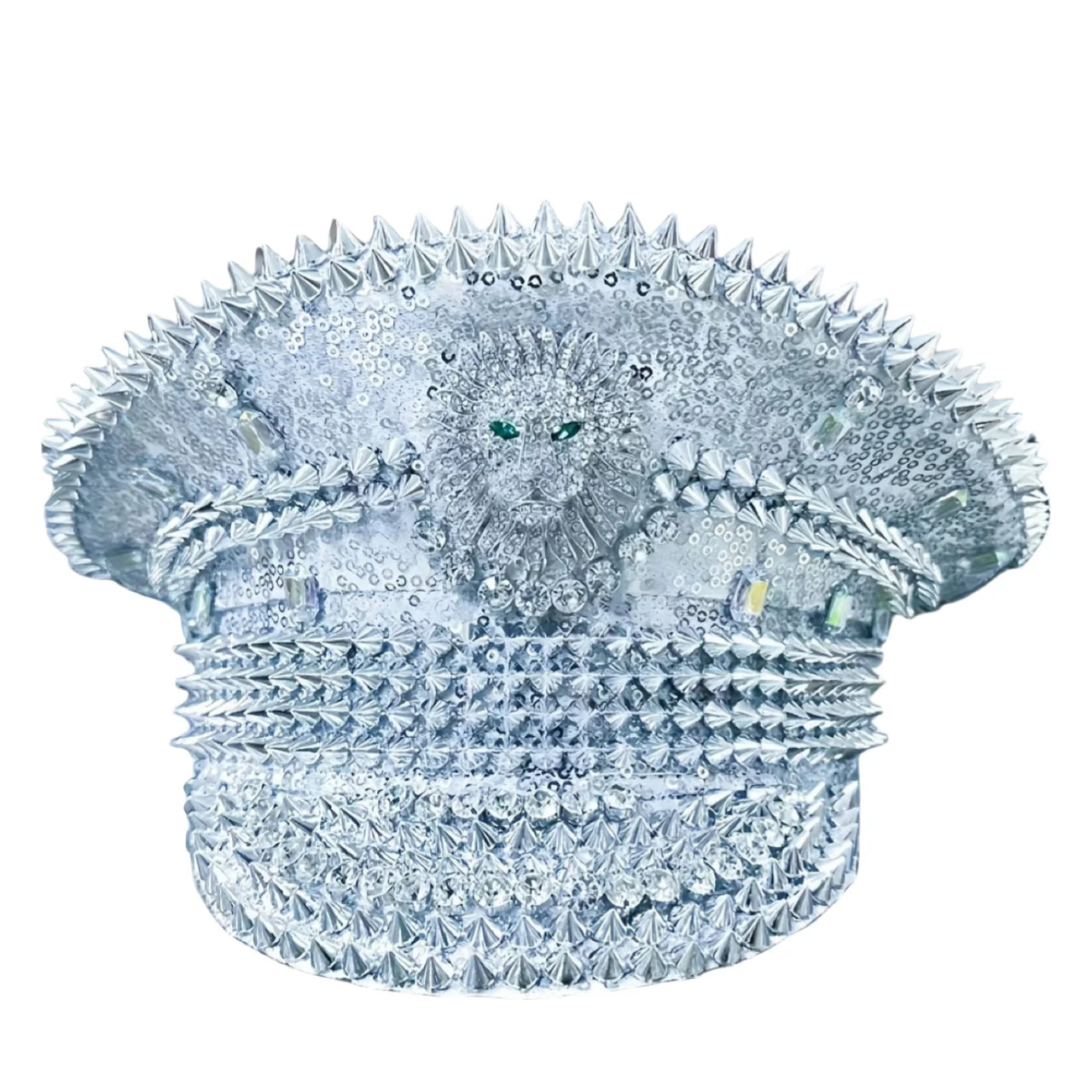 Silver Lion Festival Captain Hat – Bold Handmade Majesty by Glovia Headwear